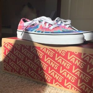 vans tie dye shoes